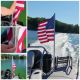 Lillipad American Flag using the ghost mount flag pole kit