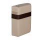 Angled view of sand left arm rest