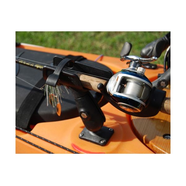 ram rod fishing rod holder with RAM Track Ball Base Compatible with both spinning and baitcasting rods RAM Mount RAM-ROD 2000 Fishing