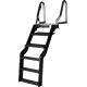 Black Lippert Ladder Folded Down