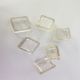 6 pieces of clear square cap plugs