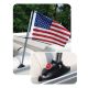 Pontoon Flag Pole Socket With Flag