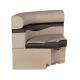 right side of the radius corner bench from the Rockport collection in sand