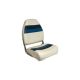 White/Navy/Blue Fold Down Captain Seat