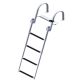 Low Pro Stainless Steel Folding Rear Entry Ladder