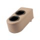 right angle view of the mobile cup holder in sand