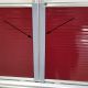 Red Corrugated Sheet Metal with Sheet Metal Trim