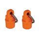 Two Orange Drain Plugs