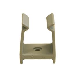 Plastic clips for metal clearance tubing