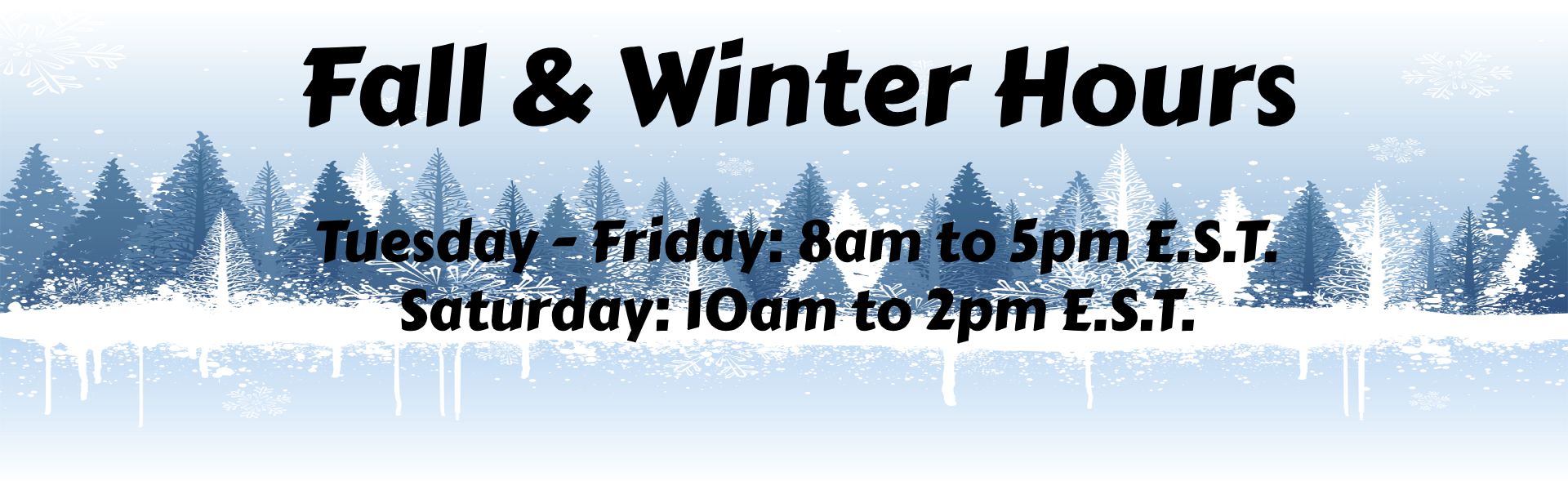 Pontoonspecialists Fall and winter hours